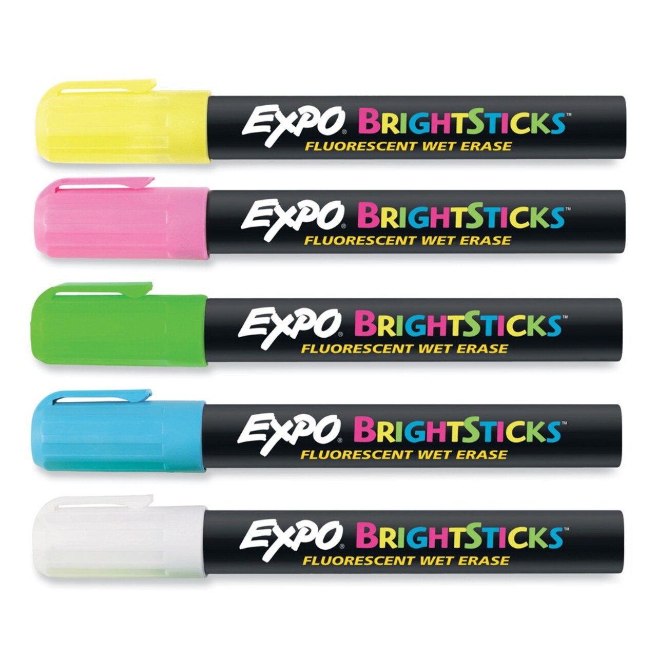 EXPO Bright Sticks Medium Bullet Tip Wet Erase Markers - Assorted Colors (1-Set)